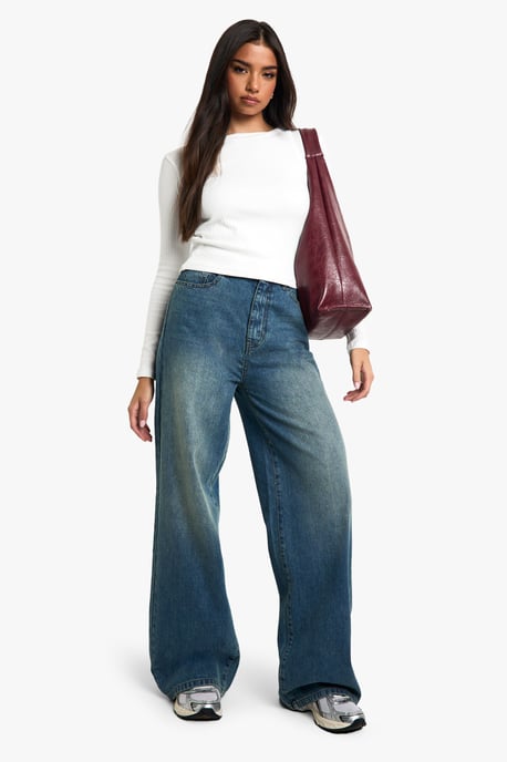 2 Layer Rib Long Sleeve Top - Image 3