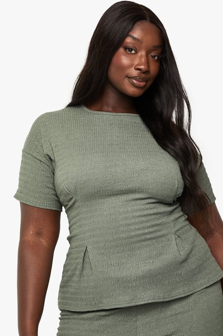 Plus Cinched Waist Top - Image 3