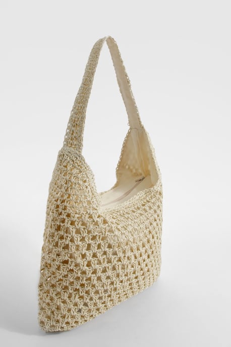 Slouchy Straw Beach Bag - Image 3