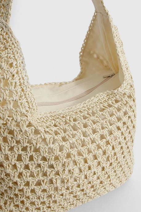 Slouchy Straw Beach Bag - Image 4