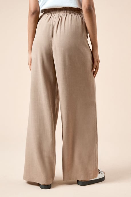 Petite Tie Waist Woven Trousers - Image 3