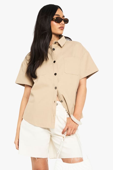 Twill Short Sleeve Shirt - Image 1