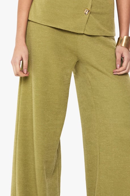 Textured Wide Leg Trouser - Image 4