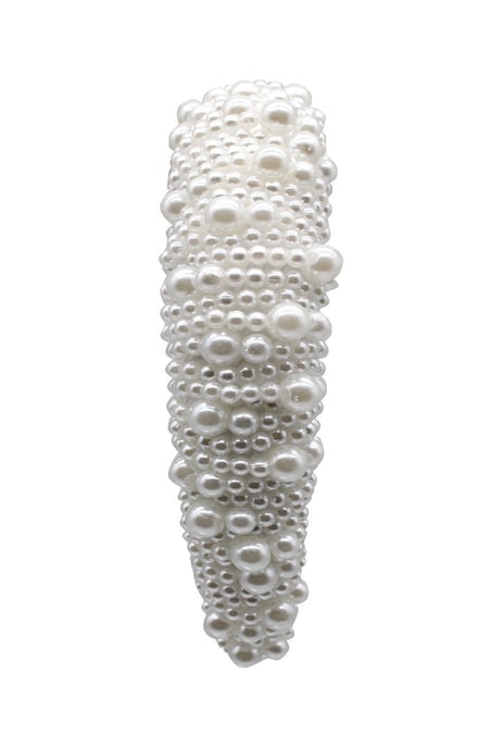 Pearl Headband with Assorted Sized Pearls Detailing - Image 2