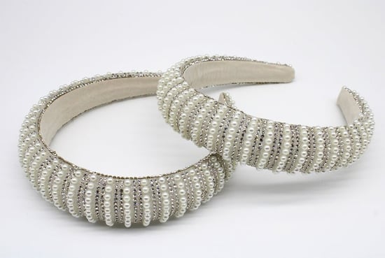 Crystal Gems and Mini Pearls Headband - Image 1