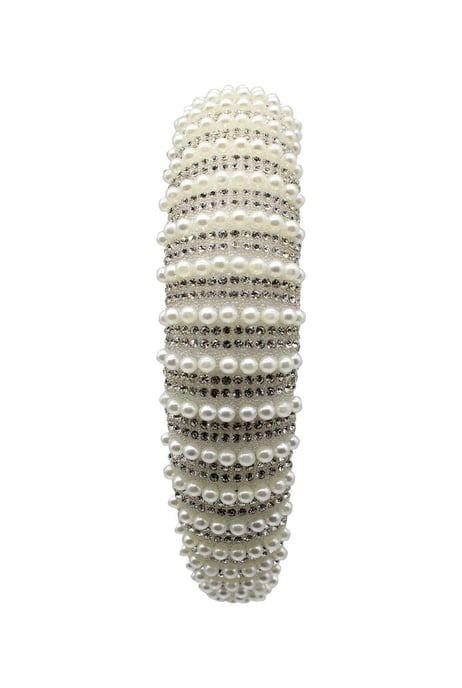 Crystal Gems and Mini Pearls Headband - Image 2