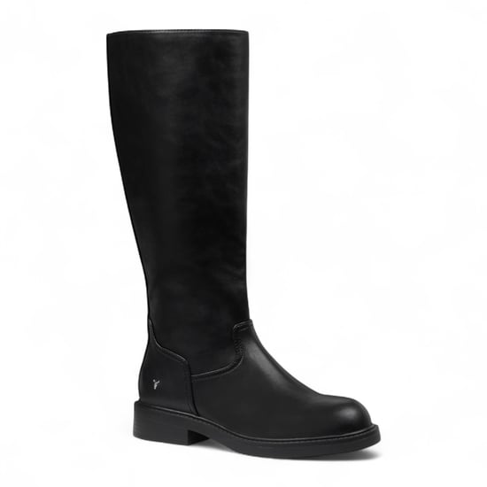Windsorsmith Svarta Fuax Läder Knähöga Stövlar Dam - Blessing - Image 3