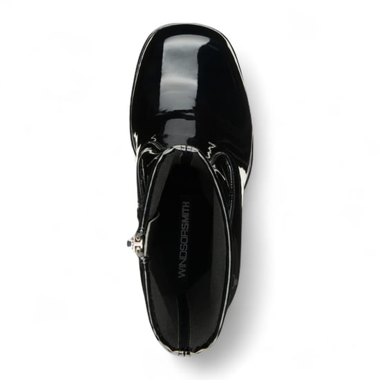 Windsorsmith Dames Zwarte Kniehoge Sokken Platform Goth Hak Laarzen - Saucy - Image 4