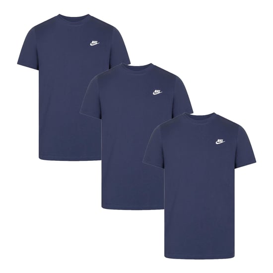 3-pack Nike Sportswear Club T-shirts voor Heren in Marineblauw - Image 1