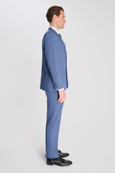 Alex Fawn Single Breasted 2 Piece Suit Light Blue - Image 3