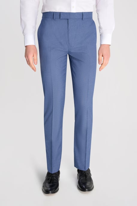 Alex Fawn Single Breasted 2 Piece Suit Light Blue - Image 4