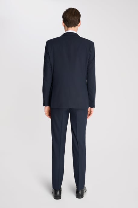 Alex Fawn Single Breasted 2 Piece Suit Navy - Image 2