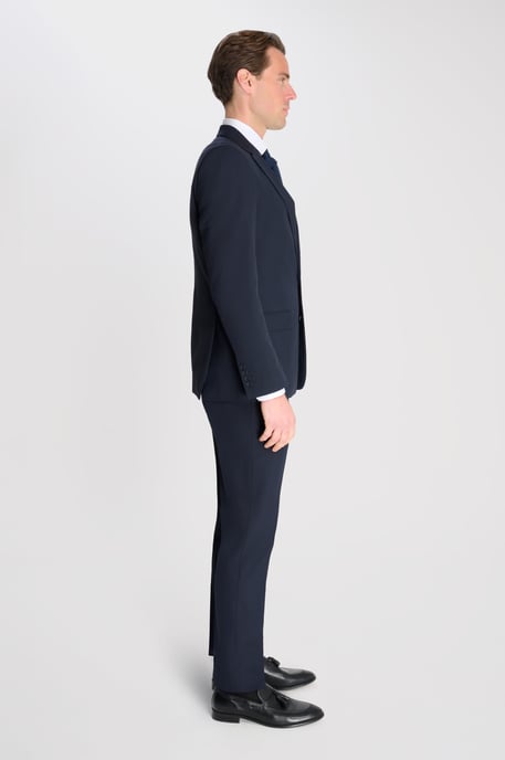 Alex Fawn Single Breasted 2 Piece Suit Navy - Image 3