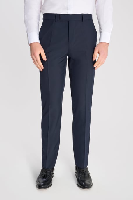Alex Fawn Single Breasted 2 Piece Suit Navy - Image 4