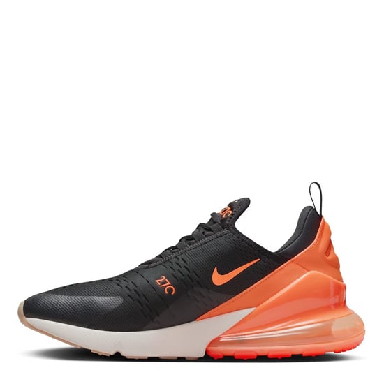 Nike Air Max 270 Trainers in Black/Bright Crimson/Phantom/Total Orange - Image 2