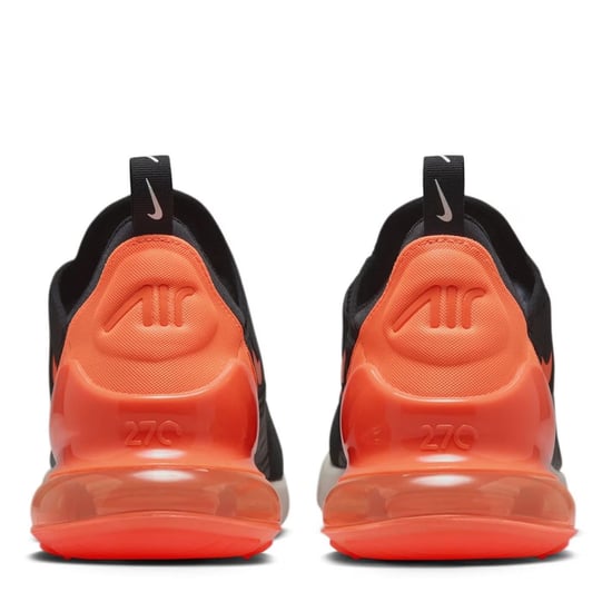 Nike Air Max 270 Trainers in Black/Bright Crimson/Phantom/Total Orange - Image 4