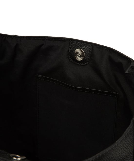 'Sofia' Black Leather Tote Bag - Image 4