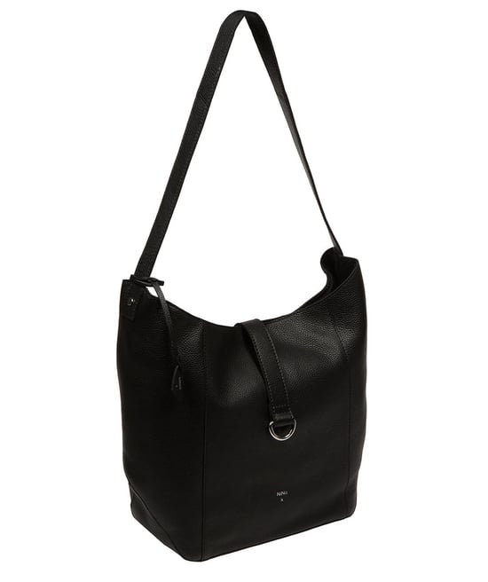 'Sofia' Black Leather Tote Bag - Image 5