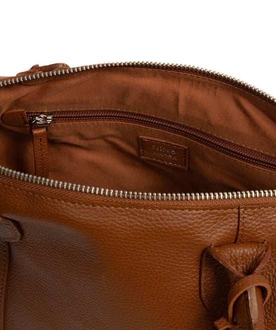 'Luana' Tan Leather Tote Bag - Image 5