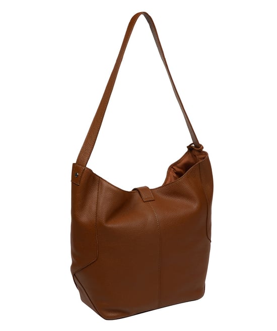 'Sofia' Tan Leather Tote Bag - Image 3