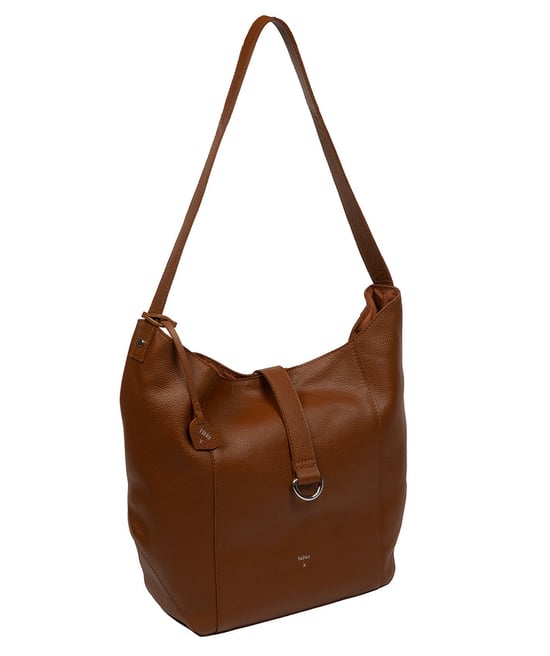 'Sofia' Tan Leather Tote Bag - Image 5