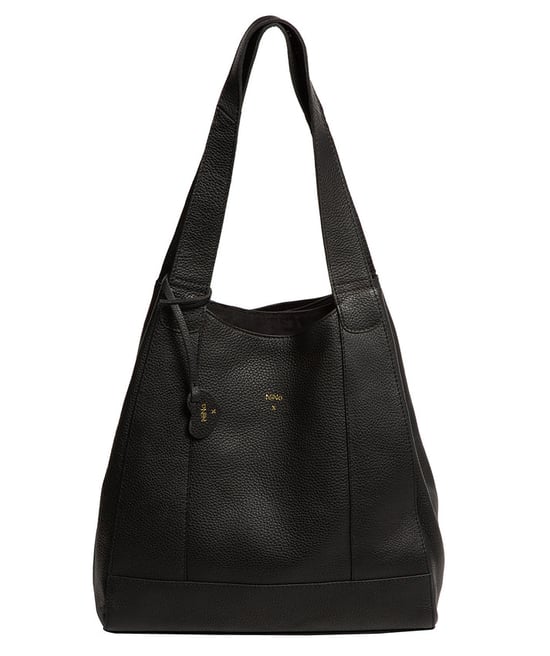'Celeste' Black Leather Handbag - Image 1