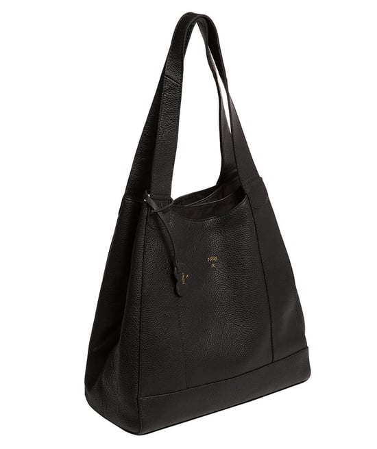 'Celeste' Black Leather Handbag - Image 3
