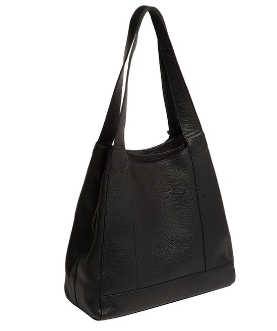 'Celeste' Black Leather Handbag - Image 4