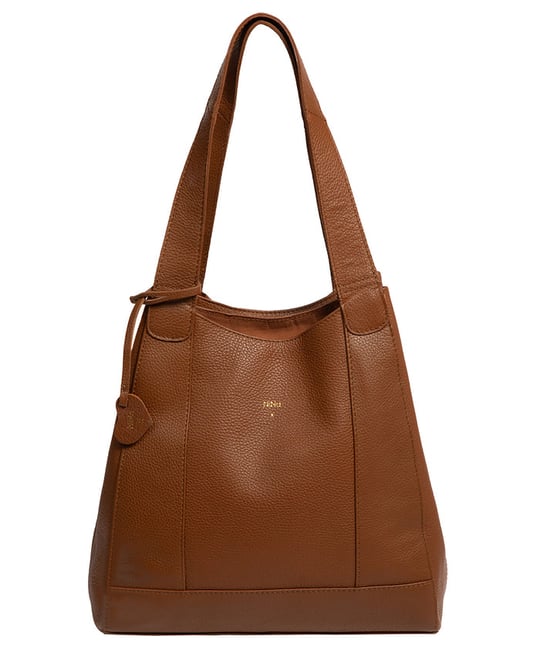 'Celeste' Rich Tan Leather Handbag - Image 2