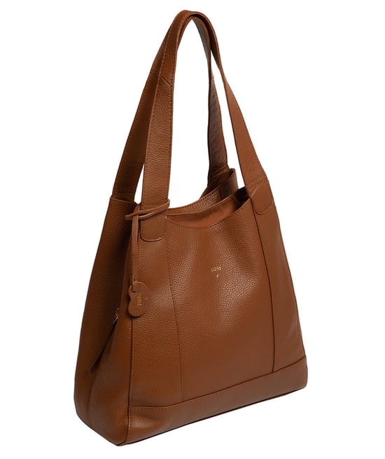 'Celeste' Rich Tan Leather Handbag - Image 3