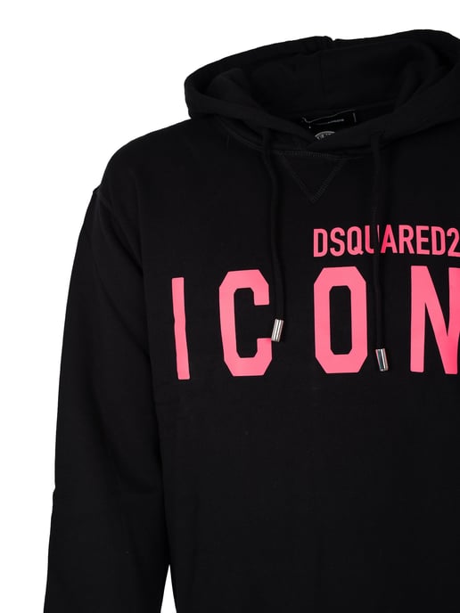 Dsquared2 Sweatshirt Icon Hoodie Men's Black - Image 3