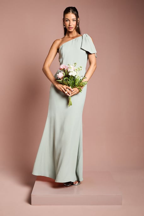 Coast Honoured Bow One Shoulder Maxi Bridesmaid Dress - Image 1