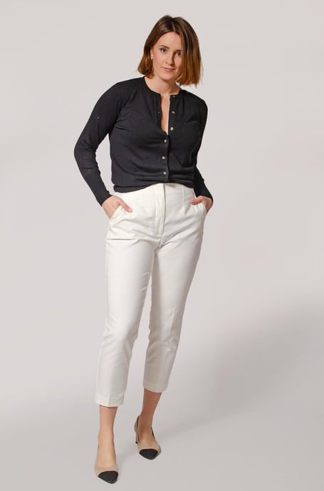 Round Neck Button Down Cardigan - Image 3