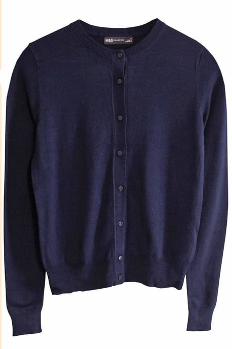 Round Neck Button Down Cardigan - Image 2