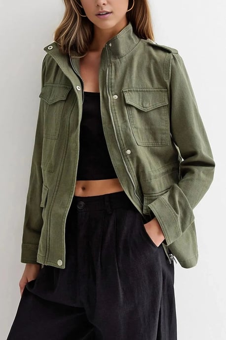 Canvas Military Jacket - Image 3