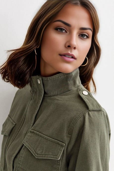 Canvas Military Jacket - Image 4