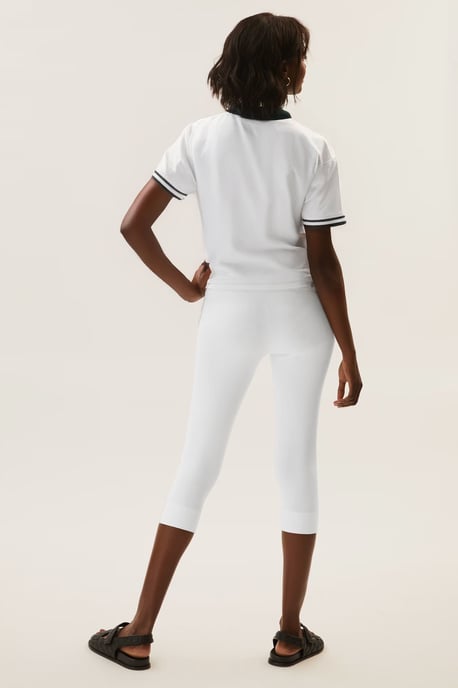 White Crop Leggings - Image 3