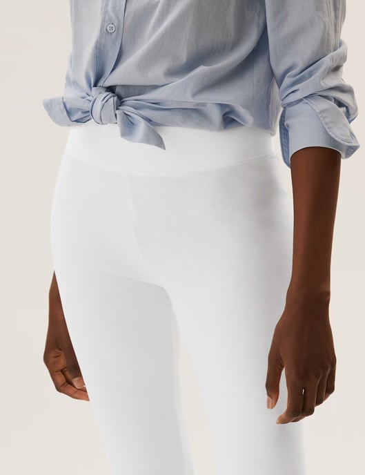 White Crop Leggings - Image 4