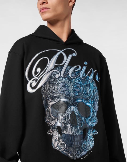 Hoodie med gradient dödskalle - Image 4