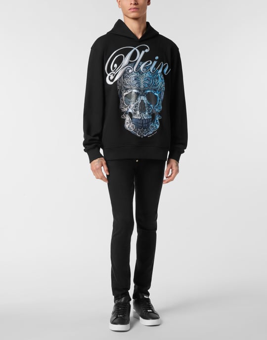 Hoodie med gradient dödskalle - Image 5
