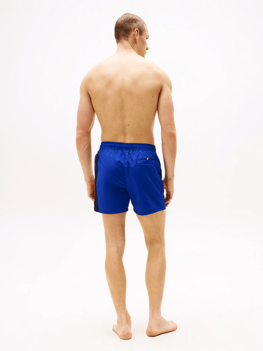 Tommy Hilfiger Slim-Fit Mid Length Swim Shorts in Blue - Image 5