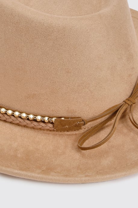 Braided Trim Detail Western Hat - Image 3