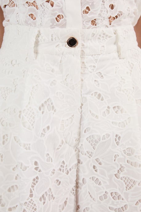 Tall Cutwork Woven Straight Leg Trouser - Image 3