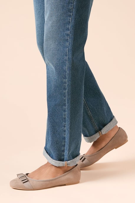 Wide Fit Paris Bow Detail Ballet Pumps - Image 3