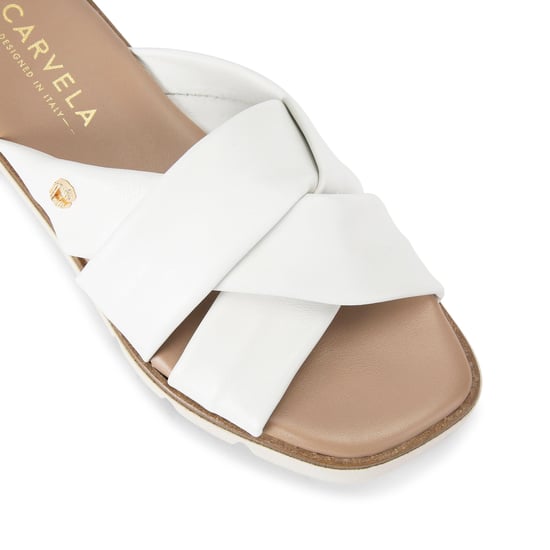 Carvela Leather Vita Cross Strap Sandals - Image 4