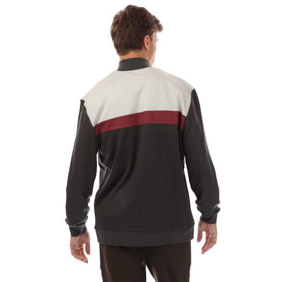 Men's Lyle And Scott Colour Block Track Jacket in Grey - Image 4