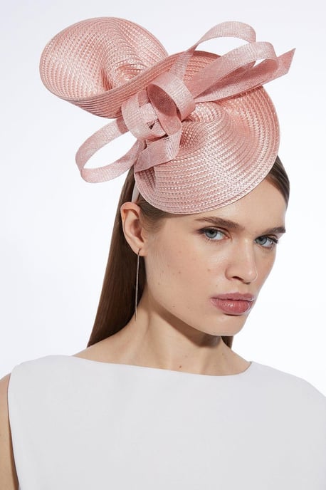 Asymmetric Bow Headband Fascinator - Image 1