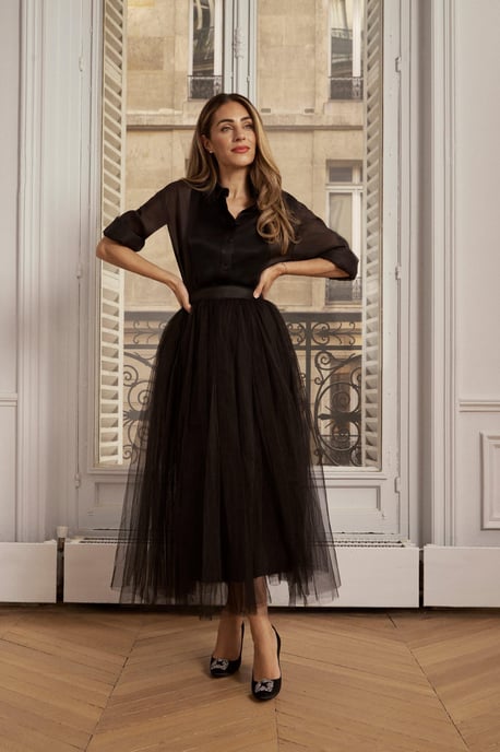 Lydia Millen Tulle Woven Maxi Skirt - Image 2