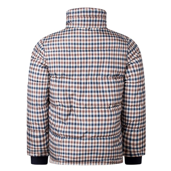 Aquascutum Active Puffer Beige Geruite Jas - Image 2