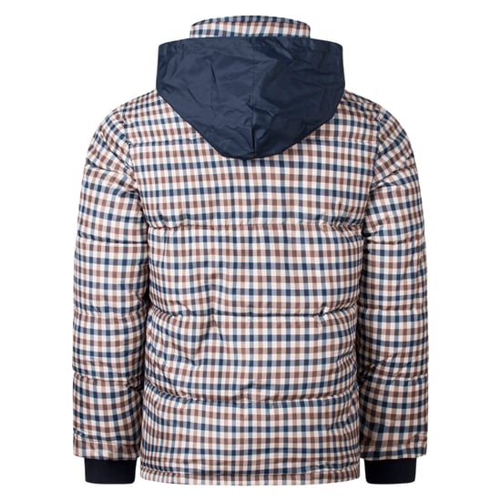 Aquascutum Active Puffer Beige Geruite Jas - Image 5